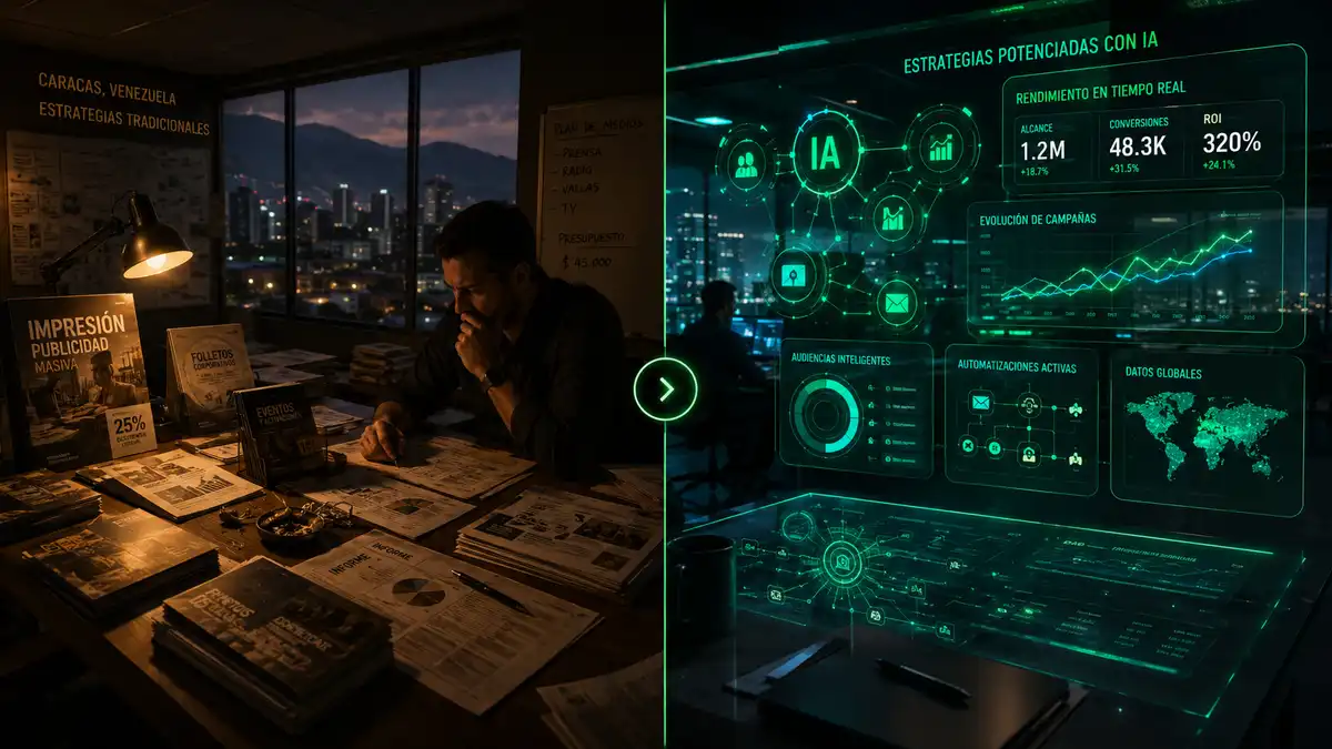 IA vs. marketing tradicional: comparativa lado a lado
